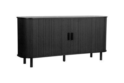 Order AXEL 2 DOOR FLUTED SIDEBOARD BLACK for Large Dining Rooms