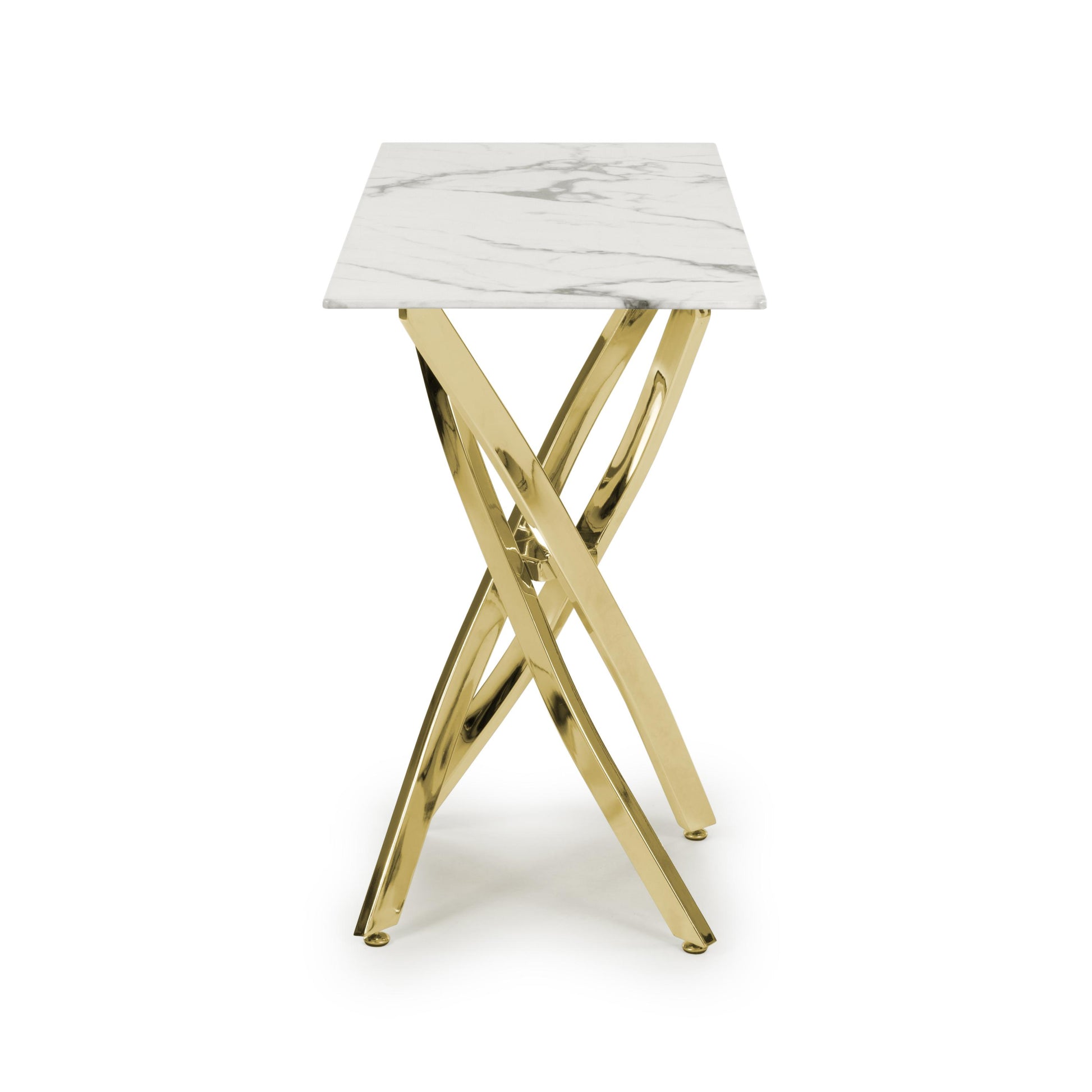 Order Astoria Gold Hallway Stand with Wrapped Leg Design - Fast Delivery