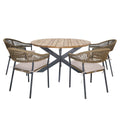 Order Bali rope weave 4 seat round dining set now
