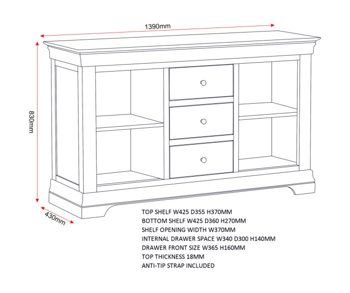Order Bordeaux 3+2 Drawer Chest Ivory timeless bedroom storage online UK
