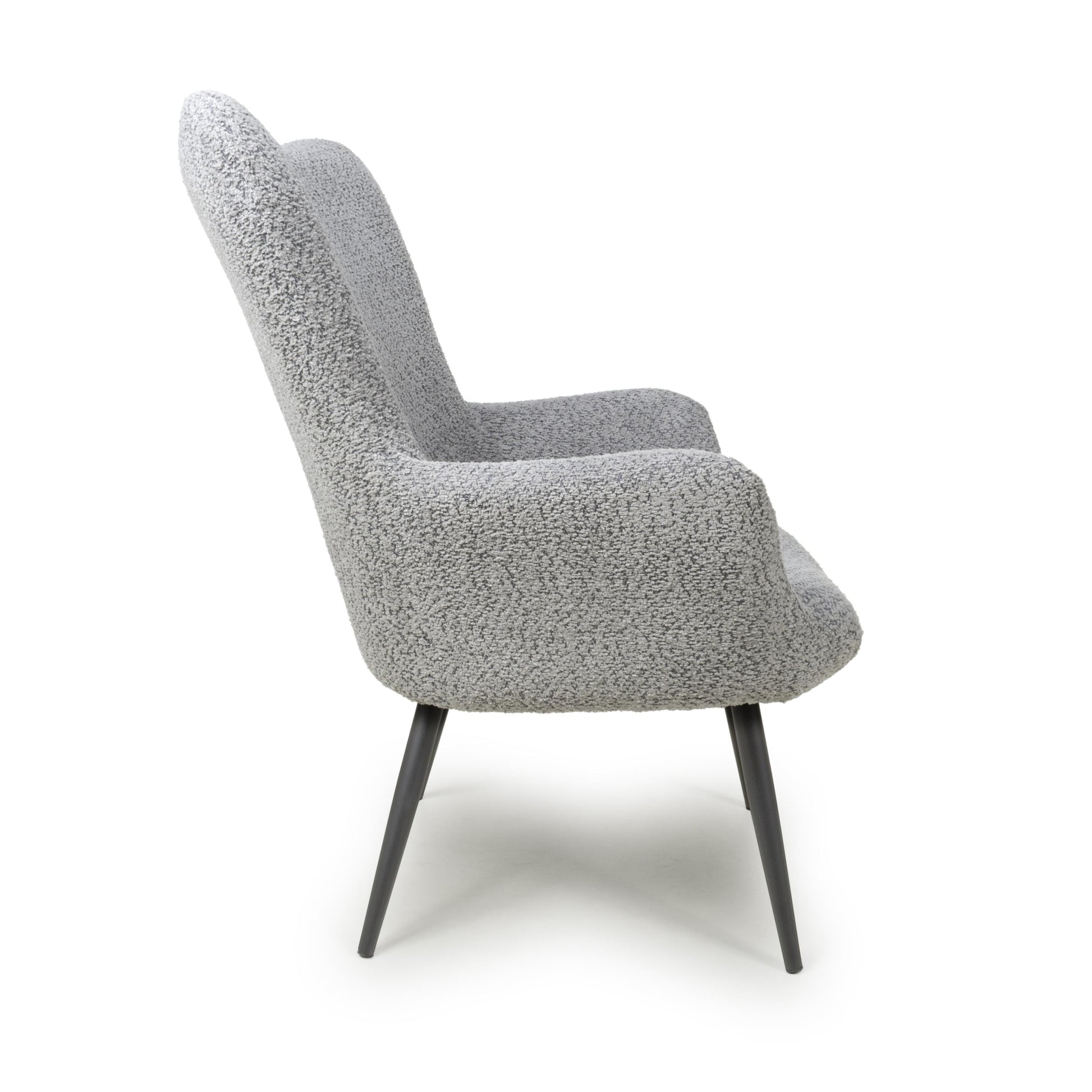 Order Bordeaux Textured Chenille Effect Grey Armchair 