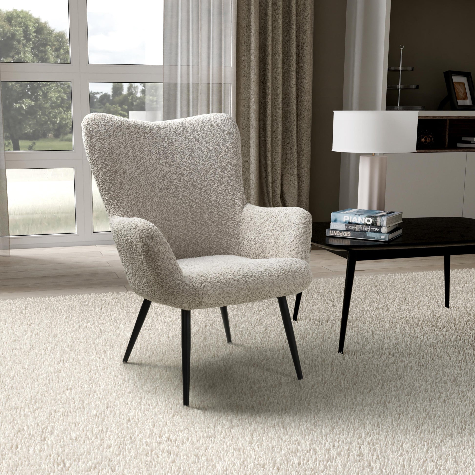 Order Bordeaux Textured Chenille Mink Armchair for Home Delivery