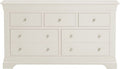 Order Bordeaux ivory 5 drawer wide chest of drawers online UK
