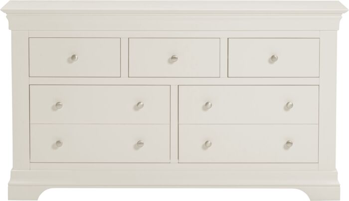 Order Bordeaux ivory 5 drawer wide chest of drawers online UK
