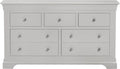 Order Bordeaux pebble grey 5 drawer wide chest of drawers online UK
