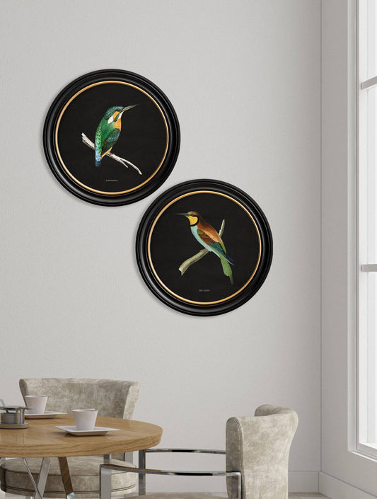 Order British-made kingfisher wall decor pair online