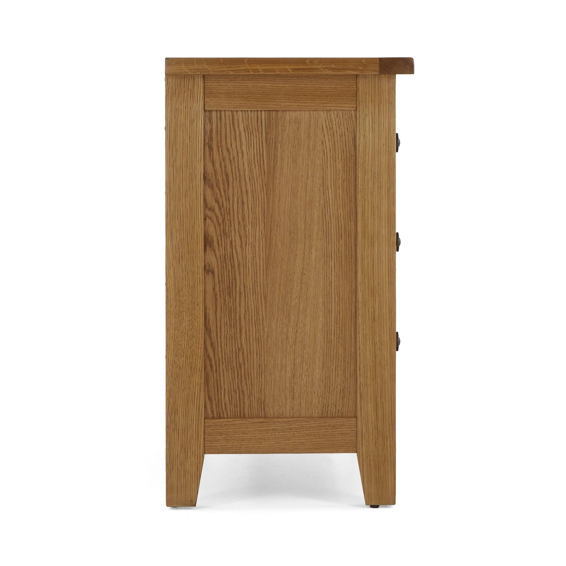 Order Burford Oak 3 Drawer Chest fully assembled free UK delivery
