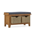Order Burford Oak Hallway Bench with Basket online