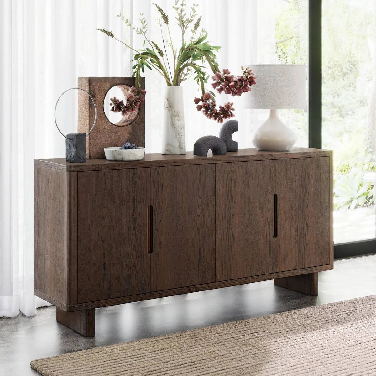 Order California Oak Large 4 Door Sideboard with Dovetail Drawers