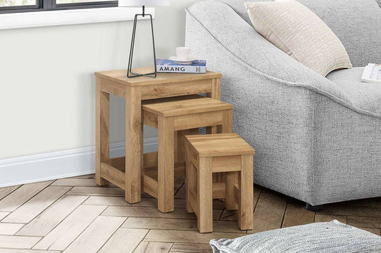 Order Compton Oak Nest of 3 Tables Online