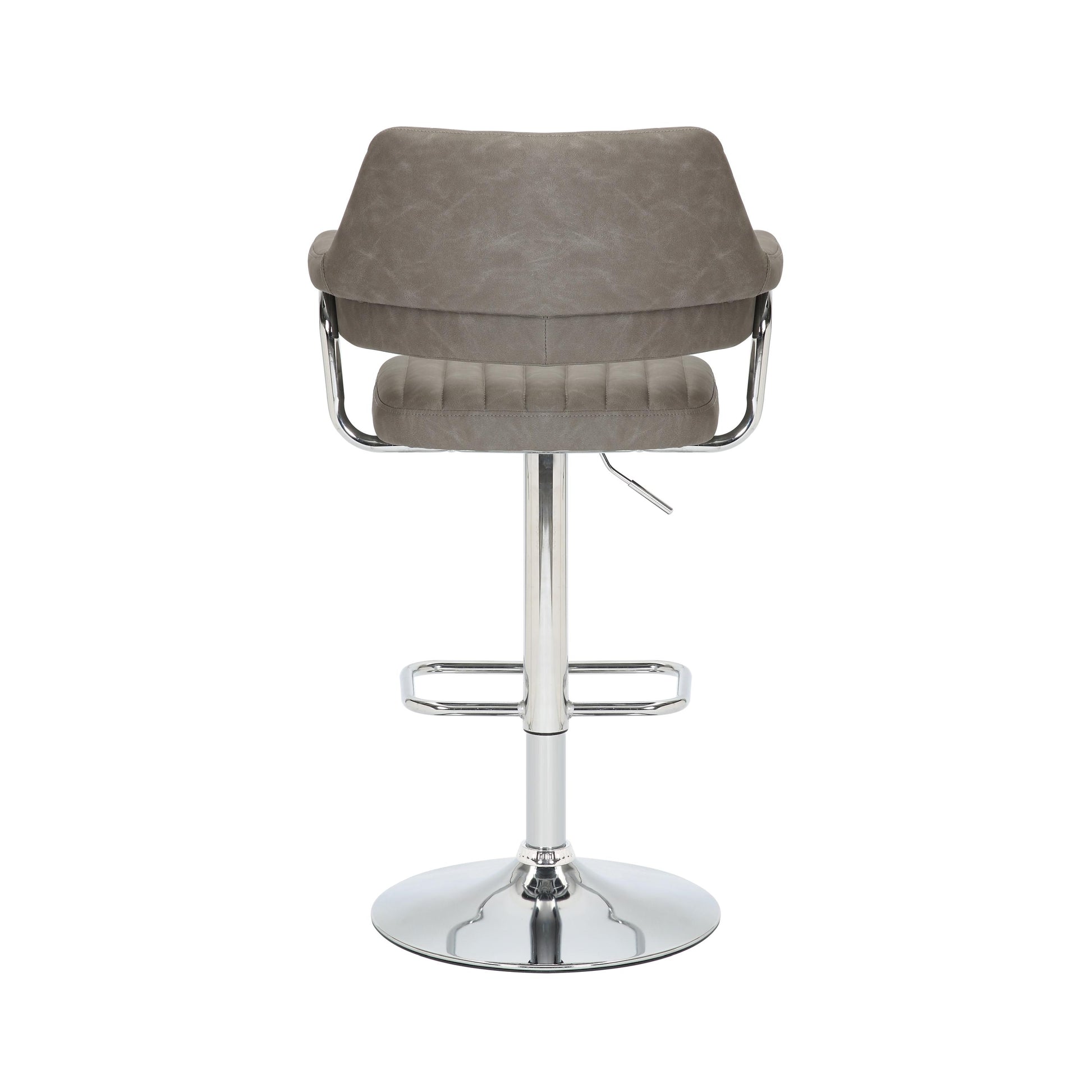 Order Cortez Leather Effect Charcoal Bar Stool online UK