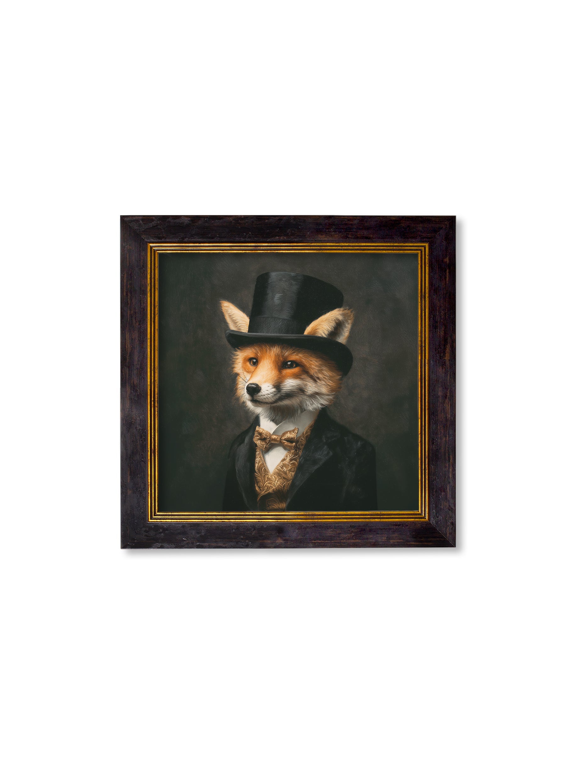 Order Count Foxalot gentleman fox framed portrait free UK delivery
