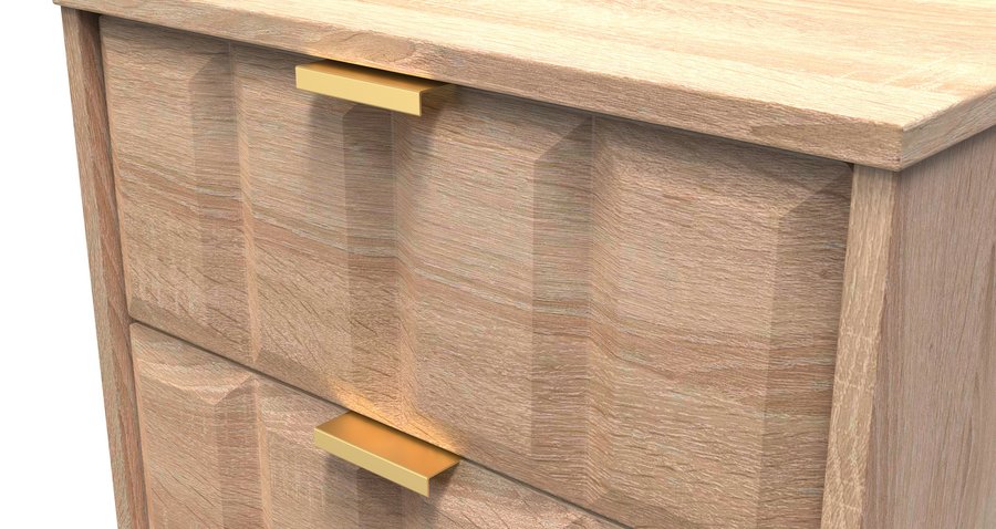 Order Cube bardolino oak bedside cabinet 5 drawer online Blythe Living
