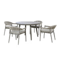 Order Florence rope weave garden dining set with round table