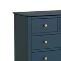 Order Harrogate Blue 2 Over 3 Chest of Drawers solid pine fully assembled UK
