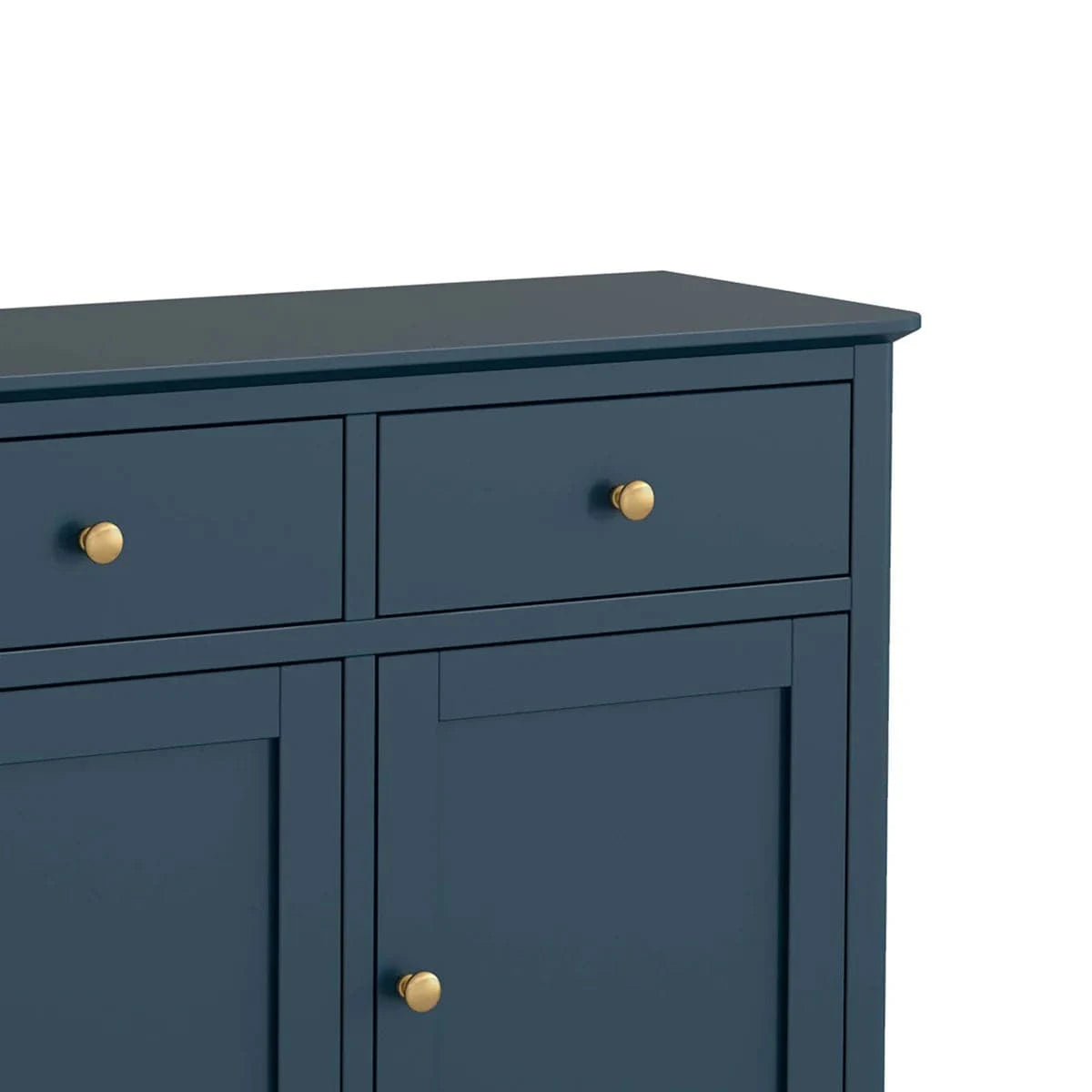 Order Harrogate Blue Large Sideboard with Gold Handles