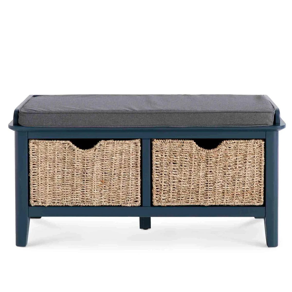 Order Harrogate Blue Storage Bench UK