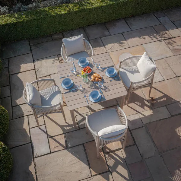 Order Havana rope weave 4 seat square dining set now
