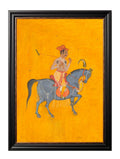 Order Indian Polo Players triptych wall art set free UK delivery
