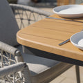 Order Jakarta oval table with premium teak tabletop
