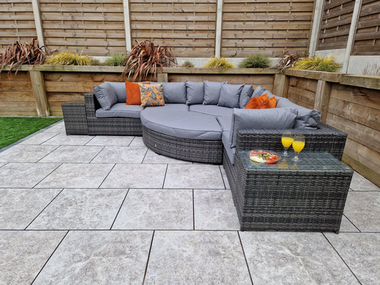 Order Jessica Large Corner Grey Outdoor Sofa Set 