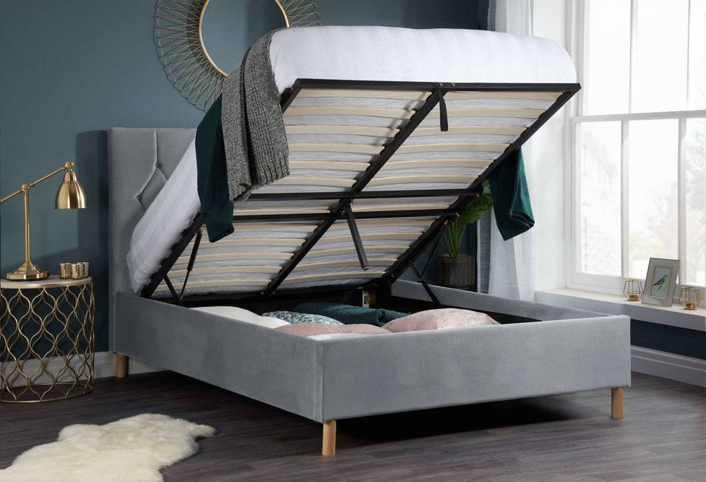 Order Loxley Ottoman Bed Grey Online Today - Blythe Living