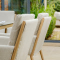 Order Maze Burford luxury outdoor metal 6 seater rectangular dining furniture group