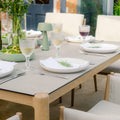 Order Maze Burford luxury outdoor metal 8 seater square dining furniture group