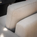 Order Maze Ethos Grande oatmeal fabric corner group with 3 footstools
