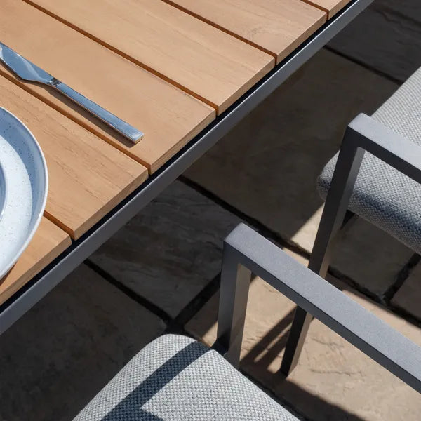 Order Maze Jakarta luxury outdoor wood 10 seater extending rectangular dining set