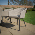 Order Maze Jakarta luxury outdoor wood and upholstered 8 seater dining furniture group