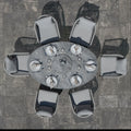Order Maze Maldives luxury outdoor 6 seater oval patio furniture group with turntable