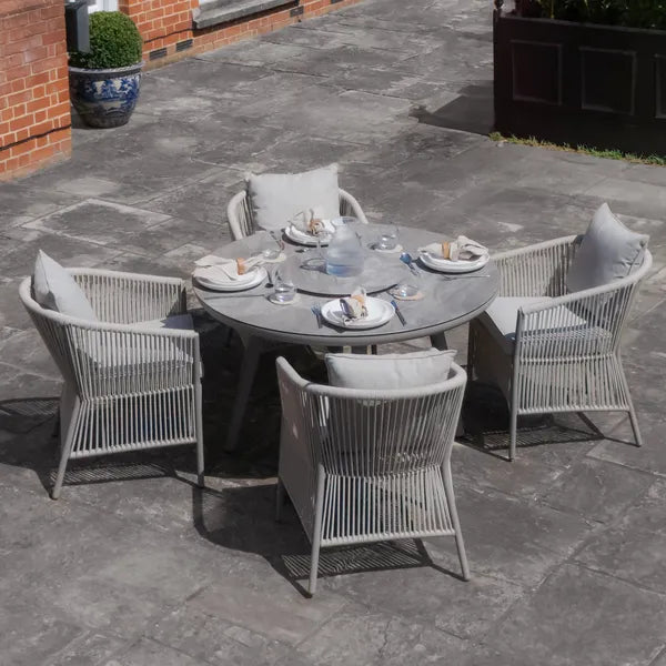 Order Maze Maldives round dining table and chairs for garden entertaining