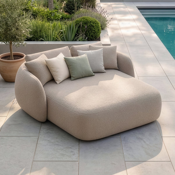 Order Maze Monte Carlo Daybed Greige Boucle all-weather design
