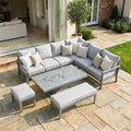 Order Maze Montreal luxury outdoor metal dining set with bench and stool