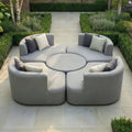 Order Maze Snug Lifestyle Suite Zinc Grey patio seating set