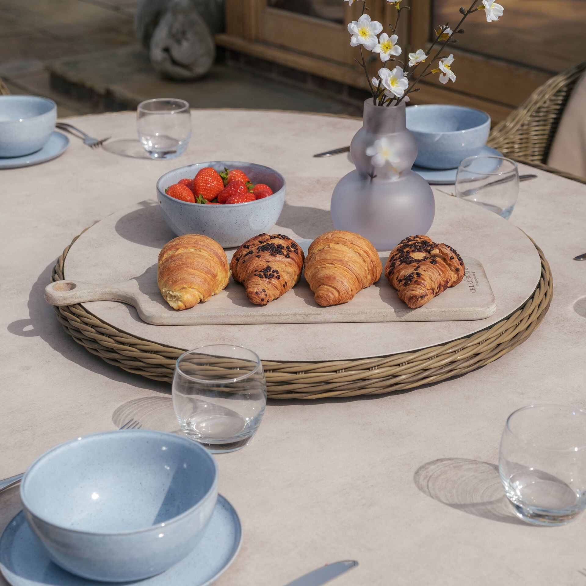 Order Maze Winchester luxury outdoor 6 seater oval dining furniture group