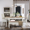 Order Modern Country Shallow Storage Bench Coconut White