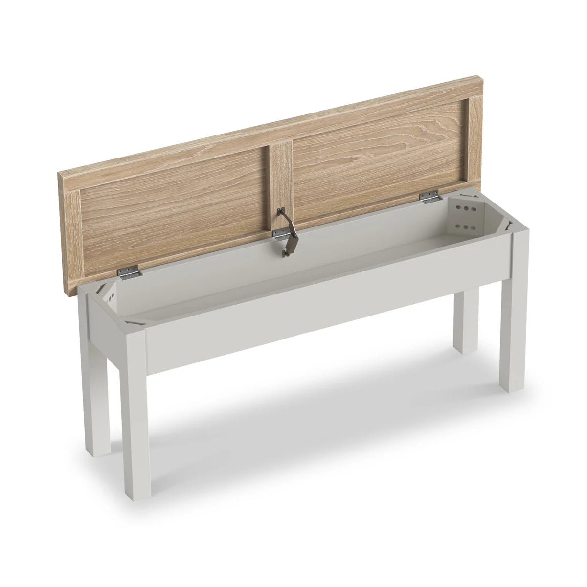 Order Modern Country Shallow Storage Bench Stone Grey