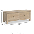Order Modern Country Washed Oak 2 Drawer Blanket Bench fully assembled British bench
