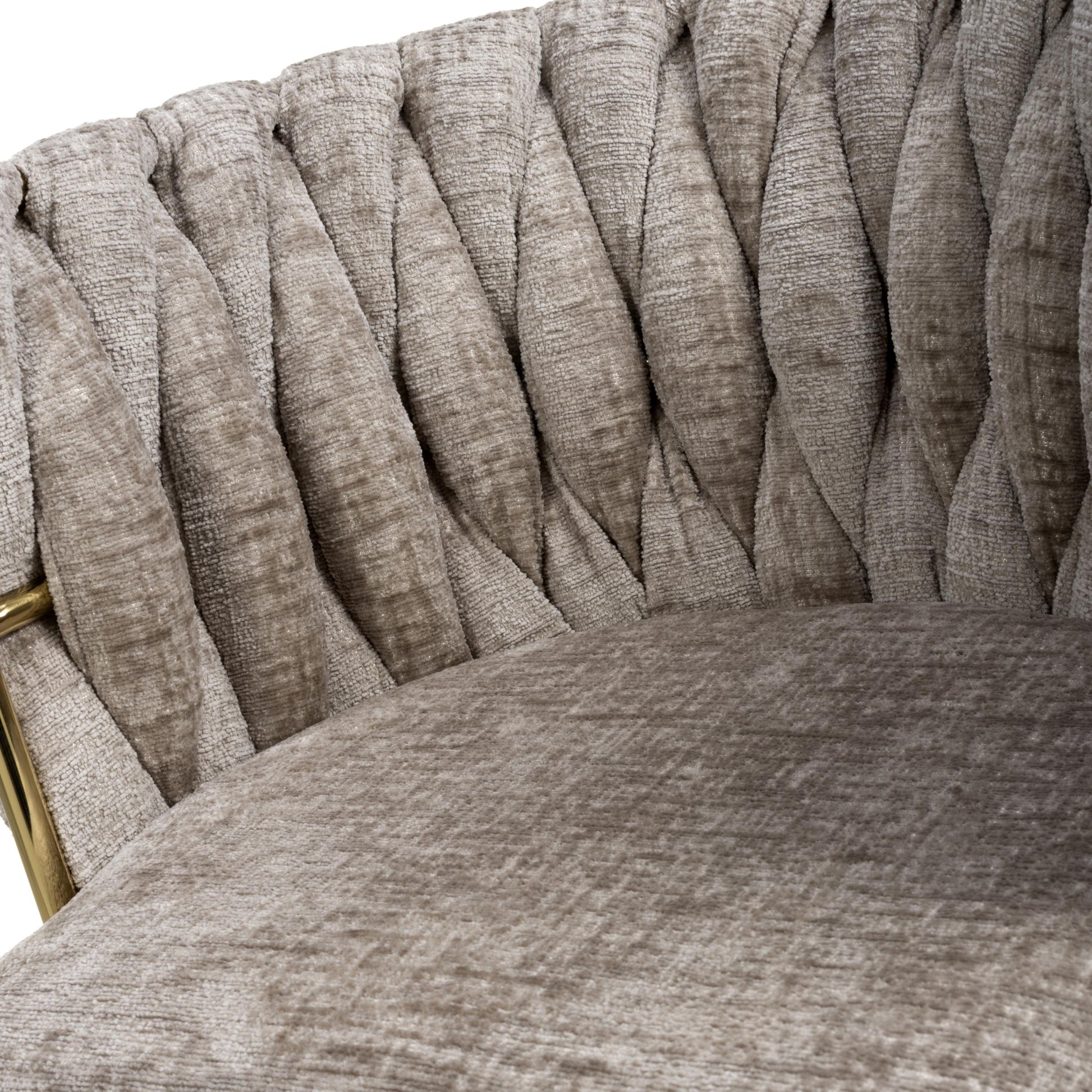Order Ontario Chenille Effect Mink Dining Chair 