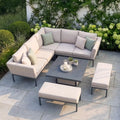 Order Outdoor Fabric Pulse Square Corner Dining Set with premium fabric design