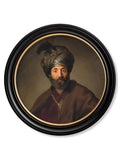 Order Rembrandt's Oriental Gentlemen round framed art free UK delivery
