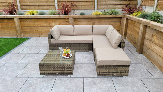 Order Savannah Corner Sofa in Nature/Brown with Chaise - Blythe Living