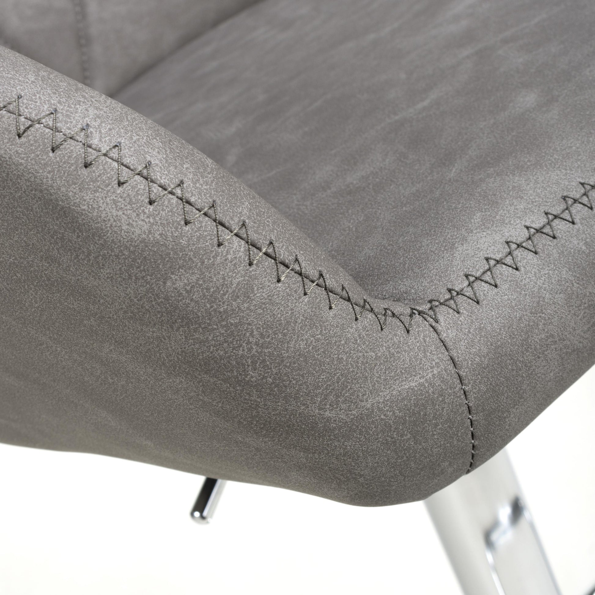 Order Serena Leather Effect Charcoal Bar Stool online UK
