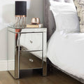 Order Seville 2 Drawer Mirrored Bedside - Blythe Living