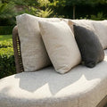 Order Sicily Rope Weave Curve Corner Sofa Set with elegant rope design