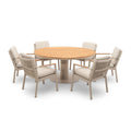 Order Sicily dining set with rope weave dining chairs
