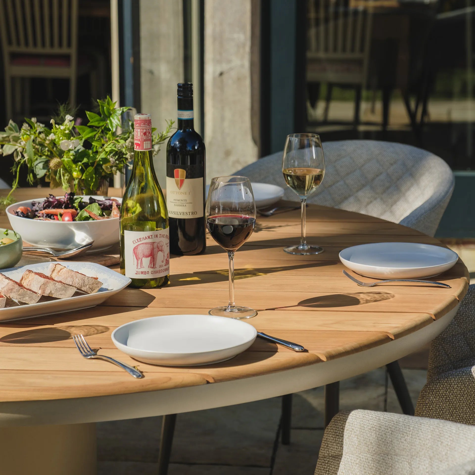 Order Sicily teak dining set with free UK delivery
