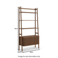 Order Soho Dark Oak Storage Bookcase - Best Price | Blythe Living